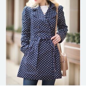 ModCloth by Anthropology Capital Class Trench in dots. Size XL*